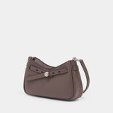 Romy Zip Top Shoulder Bag - Tory Burch - Leather - Taupe