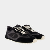 Field Sneakers - Tory Burch - Leather - Black