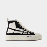 Skel Court Hi Sneakers - Amiri - Canvas - Black
