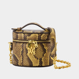 Python Nano Vanity Purse - Amiri - Leather - Brown