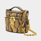 Python Nano Vanity Purse - Amiri - Leather - Brown
