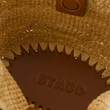 Shirley Raffia Mini Handbag - Staud - Raffia - Neutral