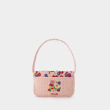 Tommy Beaded Shoulder Bag - Staud - Synthetic - Pink