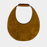 Moon Bag - Staud - Leather - Brown