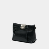 Cuff Clutch - Staud - Leather - Black