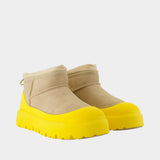 Cl Ultra Mini Weather Hybrid Ankle Boots - UGG - Leather - Beige