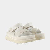 Goldenstar Crackle Glide Sandals - UGG - Leather - White