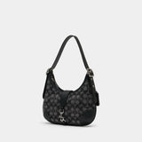 The Originals Crystal Signature Shoulder Bag - Coach - Leather - Black