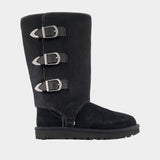 W Classic Tall Western Ankle Boots - UGG - Leather - Black