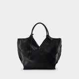 Lili Braided Shopper Bag - ANINE BING - Leather - Black