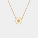 Icon Enamel Pendant Necklace - Tory Burch - Metal - Gold