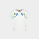Gots Wildflower T-Shirt - Kenzo - Cotton - White