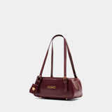 Shoulder Bag - Versace - Leather - Bordeaux
