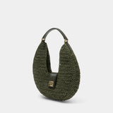 Lou Monogram Shoulder Bag - ANINE BING - Cotton - Green