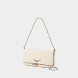 Rock Bag in White Leather