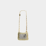 Nano Disc Shoulder Bag - Rabanne - Metal - Gold/Silver