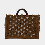 Shopper Bag - Rabanne - Raffia - Brown