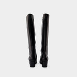 Malaga Boots In Black Leather