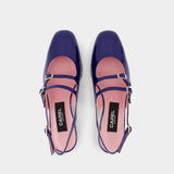 Peche Sandals - Carel - Leather - Blue