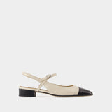 Oceano Flat Shoes - Carel - Leather - Beige