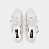 Eloise Ballerinas - Carel - Leather - Silver