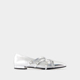 Eloise Ballerinas - Carel - Leather - Silver