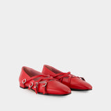 Eloise Ballerinas - Carel - Leather - Red