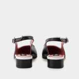 Elisa Sandals - Carel - Leather - Black