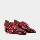Spaghetti Pumps - Carel - Leather - Burgundy