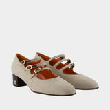 Kina Pumps - Carel - Canvas - Beige
