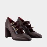 Keel Flex Pumps - Carel - Leather - Burgundy