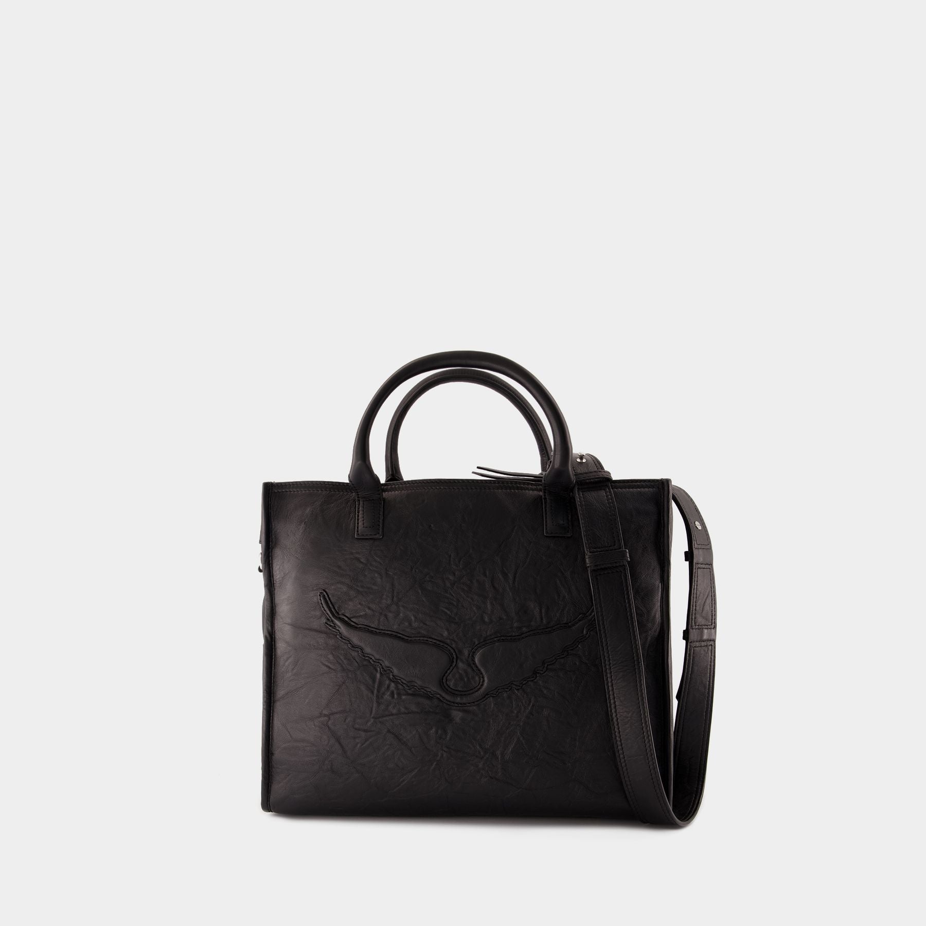 トートバッグ BVISIONE BLACK TOTE BAG Zipper tote – THE SHOP YOHJI YAMAMOTO