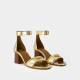 Caprese Wings Sandals - Zadig & Voltaire - Leather - Gold