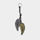 Rock Feather Keychain - Zadig & Voltaire - Leather - Black