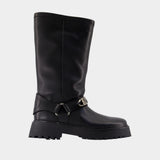 Angie Smooth Ankle Boots - Zadig & Voltaire - Leather - Black