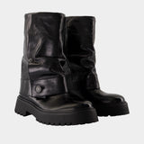 Angie Sleeve Ankle Boots - Zadig & Voltaire - Leather - Black