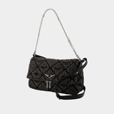 Rocky Ii Shoulder Bag - Zadig & Voltaire - Cotton - Dark Grey