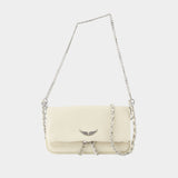 Rock Nano Wallet On Chain - Zadig & Voltaire - Leather - White