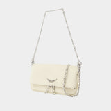 Rock Nano Wallet On Chain - Zadig & Voltaire - Leather - White