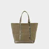 Shopping bag L - Vanessa Bruno - Linen - Khaki