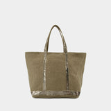 Shopping bag L - Vanessa Bruno - Linen - Khaki
