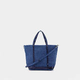 Cabas S Shopper Bag - Vanessa Bruno - Linen - Blue