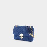 Grand Moon Shoulder Bag - Vanessa Bruno - Linen - Blue