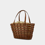 Panier Shoulder Bag - Vanessa Bruno - Leather - Brown