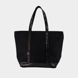 M Zippe Shopper Bag - Vanessa Bruno - Cotton - Black