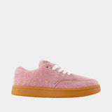 Kenzo Dome Low Top Sneakers - Kenzo - Wool - Pink