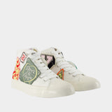 Hoshi High Top Vulcanized Sneakers - Kenzo - Cotton - Multicolor