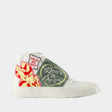 Hoshi High Top Vulcanized Sneakers - Kenzo - Cotton - Multicolor