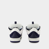 Curb Sneakers - Lanvin - Leather - White/Blue