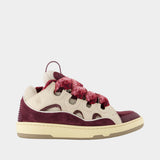 Curb sneakers - Lanvin - Synthetic - Beige/Bordeau